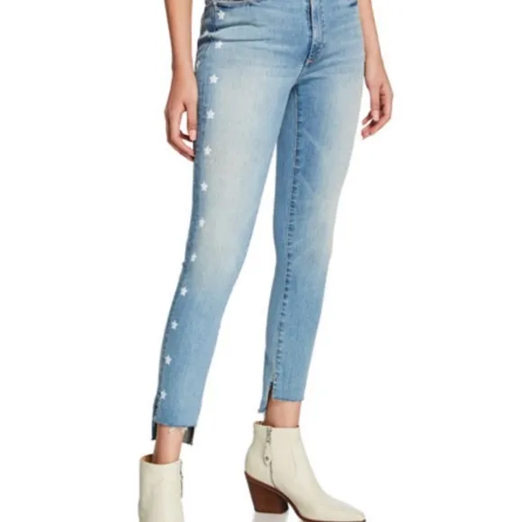 Black Orchid Miranda Step Hem Star Jeans