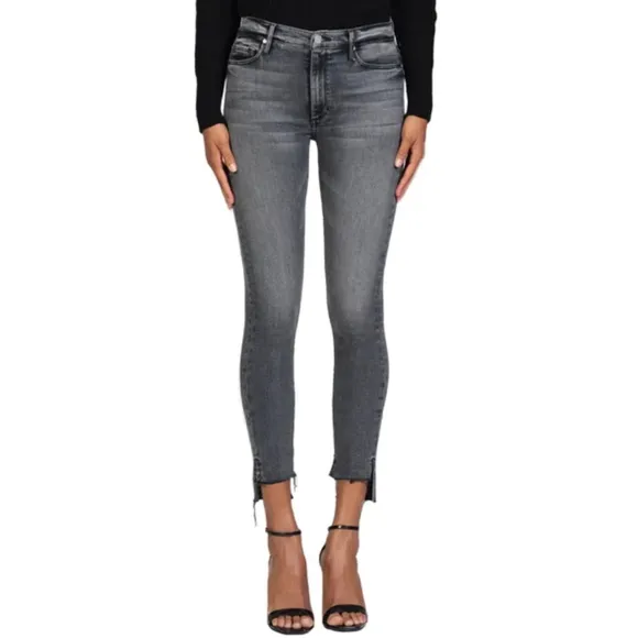 Black Orchid Denim Miranda Off Step High Rise Skinny Jeans - Dark Blue Wash