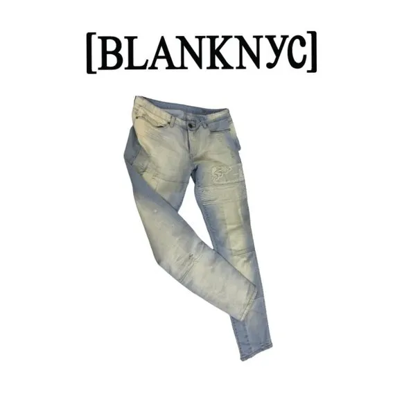 BLANKNYC White Washed Distressed Jeans. Sz 30
