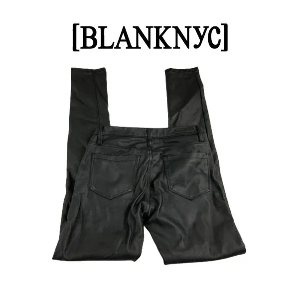 BLANKNYC Black Vegan Skinny Pants. Sz 24