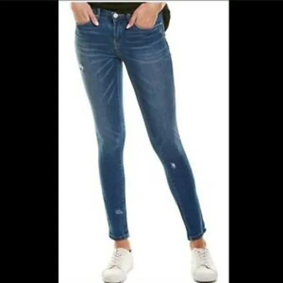 Blank NYC The Reade Lightly Distressed Skinny Jeans Mid Rise Size 31