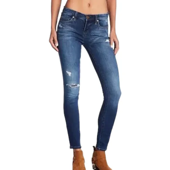 Blank NYC The Great Jones Distressed High Rise Skinny Jeans Women 31 NWT
          
      NWT