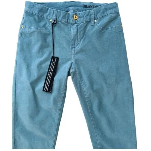 BLANKNYC Denim Blue Womens Velvet Velveteen Super Skinny Pants
          
      NWT