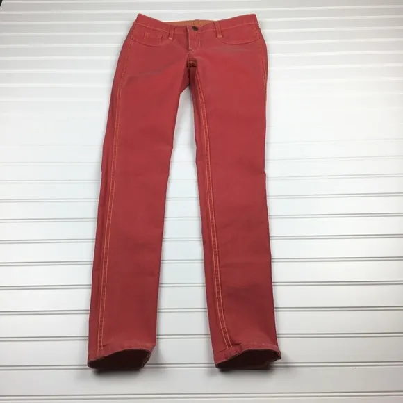 Bluelab Reversible Red/Orange Skinny Leggings Jean