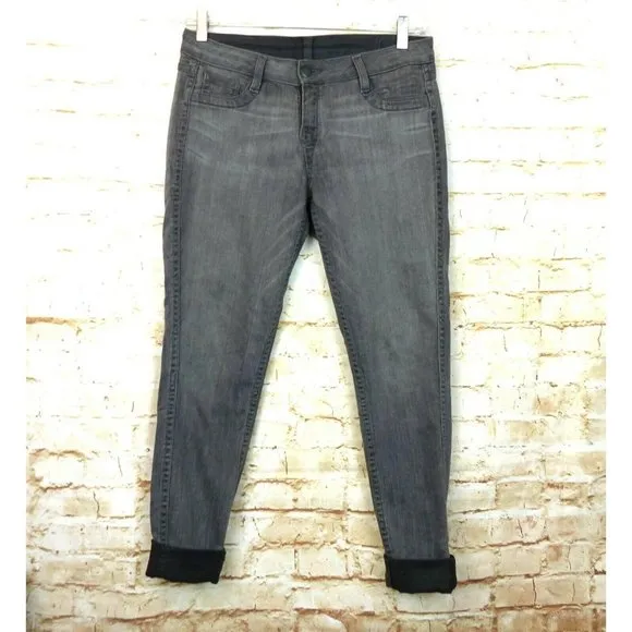 BLEULAB Reversible Detour Legging Gray and Black Coated JeansWomens Size 28