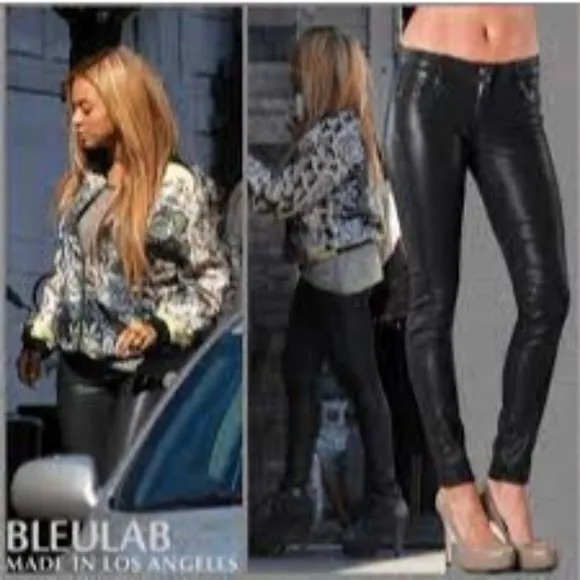 Bleulab Black Coated Reversible Skinny Jeans 25 X31 -N618