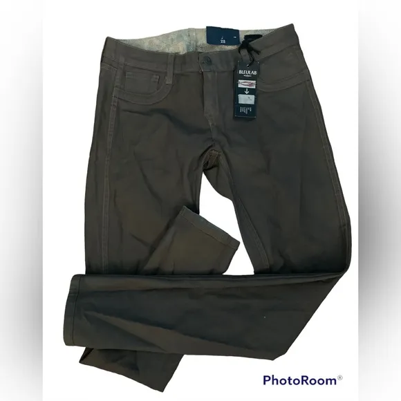 BleuLab Reversible Pants/Jeans Olive Snakeskin NWT Size 28
          
      NWT
