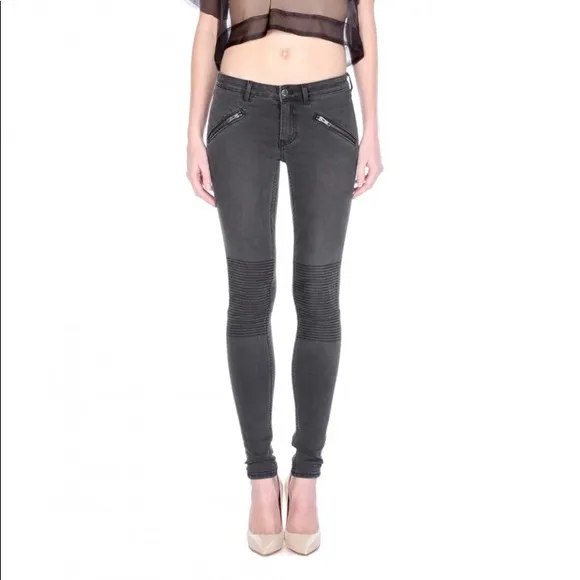 BLK DNM BIKER JEANS SIZE 27
          
      NWT