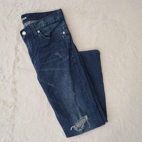 BLK DNM Distressed Skinny Jeans