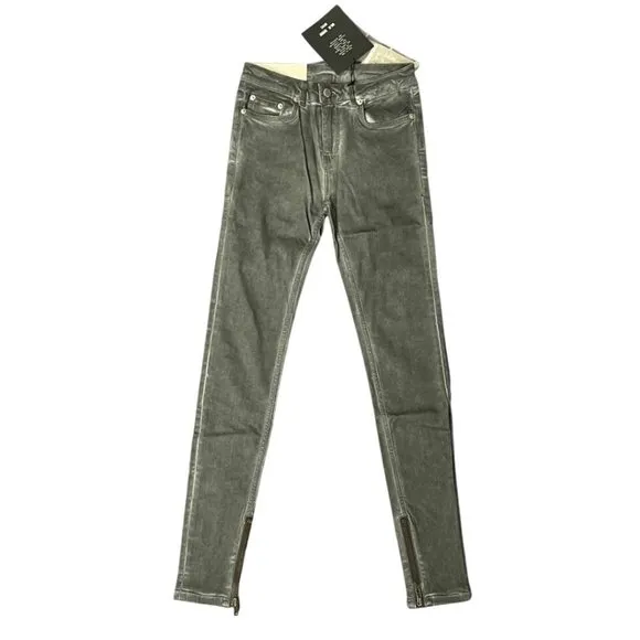 BLK DNM Womens Ridge Grey Skinny Jeans 24R
          
      Boutique
