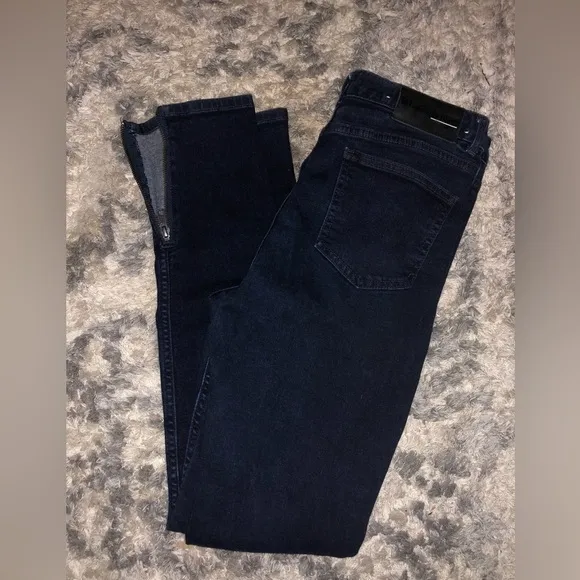 BLK denim high rise denim skinny jeans with zipper ankle size 29