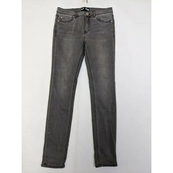 BLK DNM Women's Staple Grey Jeans Dark Wash Pockets Denim Size 27