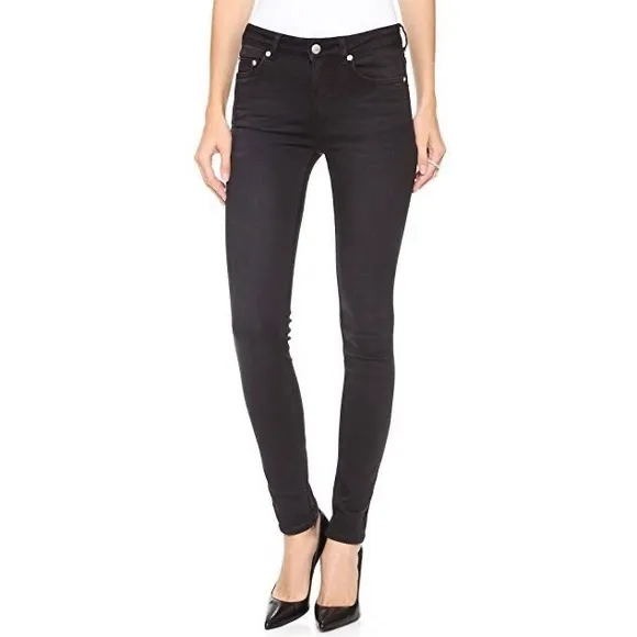 Blk Dnm Washed Black Skinny Denim Jeans
