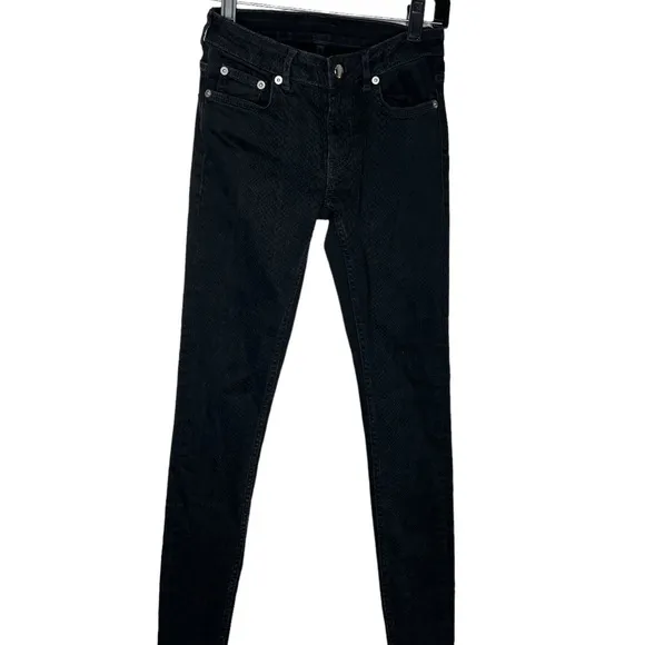 BLK DNM snakeskin print skinny jeans black 24 / 30