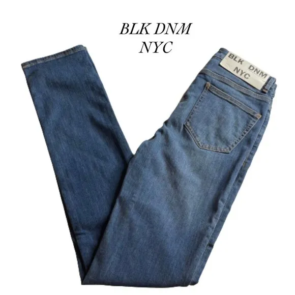 BLK DNM NYC Medium Wash Blue Mid-Rise Skinny Jeans 6 NWT Size 25|32
          
      NWT