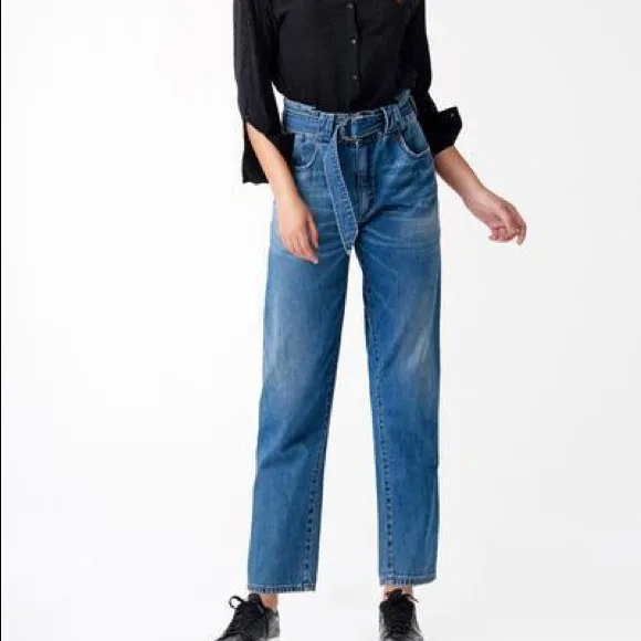 NWT Blue Revival High Rise Belted Trouser Jeans
          
      NWT