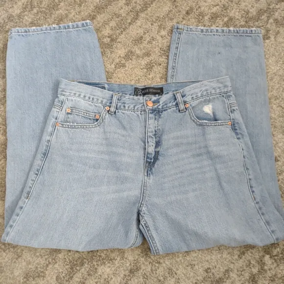 Blue Revival cropped jeans