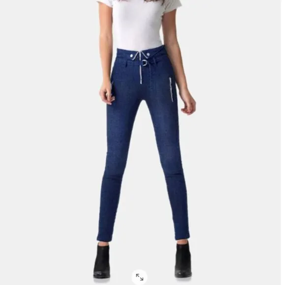 Blue Revival Zip Me Up Crazy in Love High Waist Skinny Jeans 27
          
      NWT