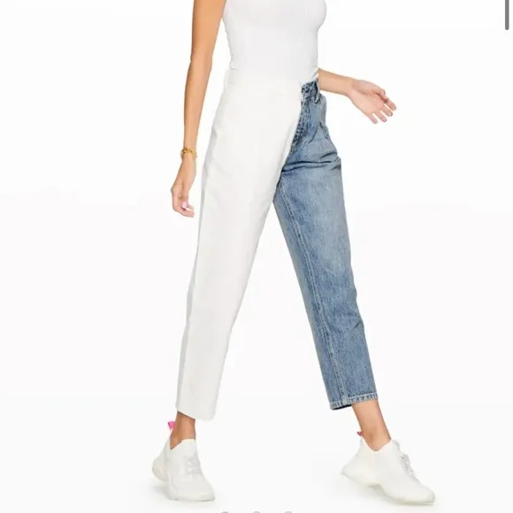 Two tone jeans