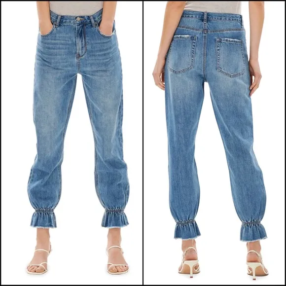 Blue Revival Noa Ruffle-Hem Jeans
          
      NWT