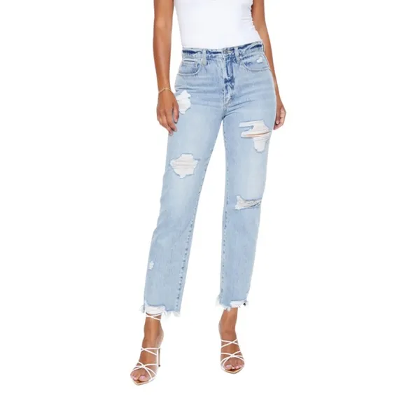 Blue Revival Boyfriend Distressed Jean