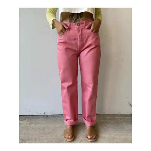 Pretty in Pink Boyish Toby Straight Leg Jeans 28