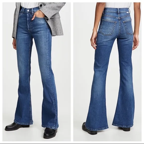 NWOT Boyish High Rise Kingsley Flare Jeans in Greed size 25