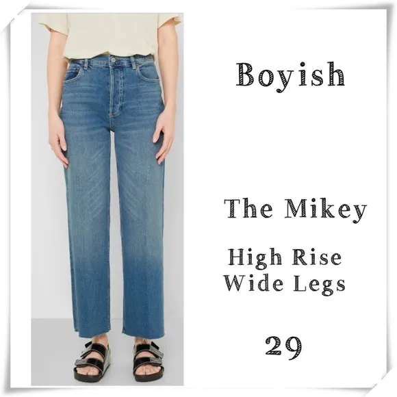 𝅺Boyish The Mikey High Rise Wide Legs Jeans