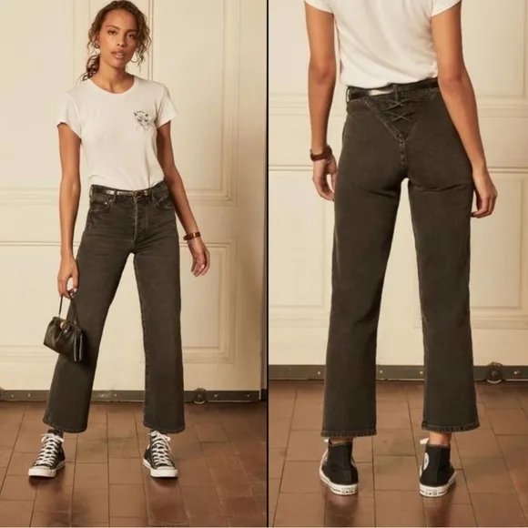 Boyish High Rise Mikey Black Jean in Moonstruck 24