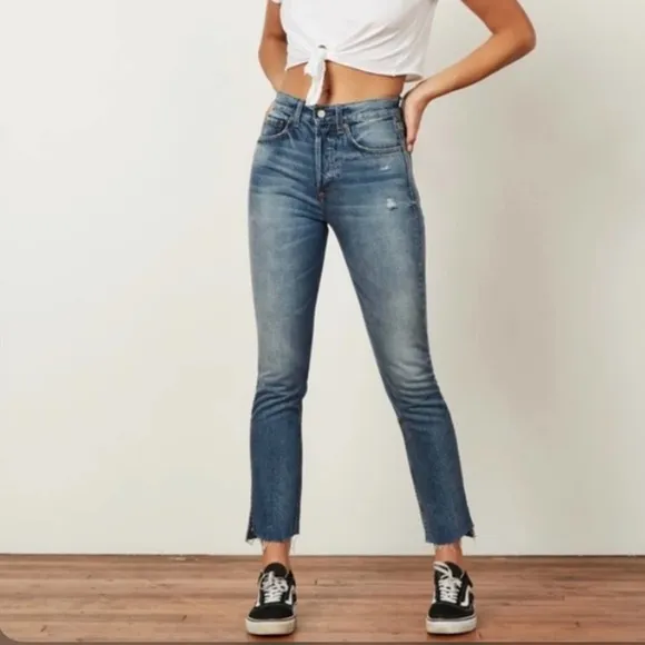 NWT Boyish jeans Billy high rise skinny raw hem
          
      NWT