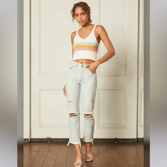 Boyish High Rise Straight Jeans. The Tommy. Spectacular Now Size 28