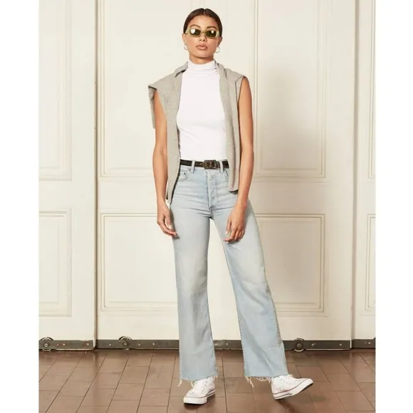 BOYISH the Mikey high-rise wide leg jeans in la porta