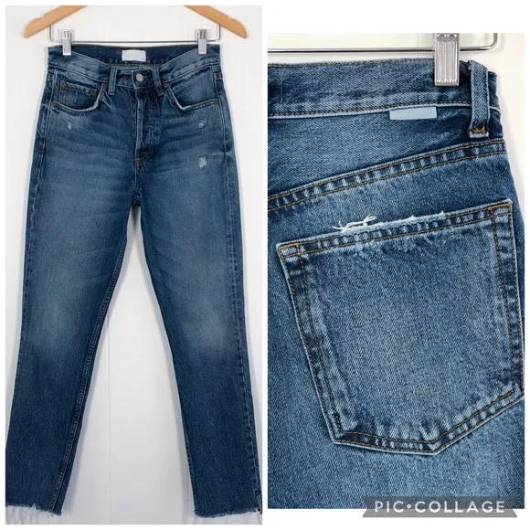 Boyish Billy Skinny Jean High Rise Distressed - Size 25, Rear Window