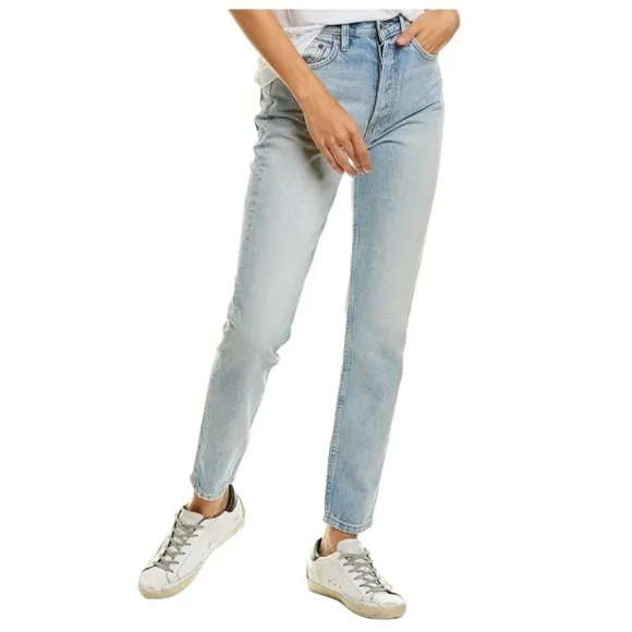 BOYISH The Billy HighWaist Ankle Skinny ButtonFly Jeans Size 23