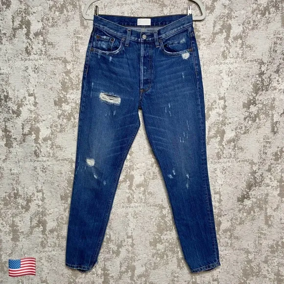 Boyish by HER Billy High Rise Skinny Jeans in Mame