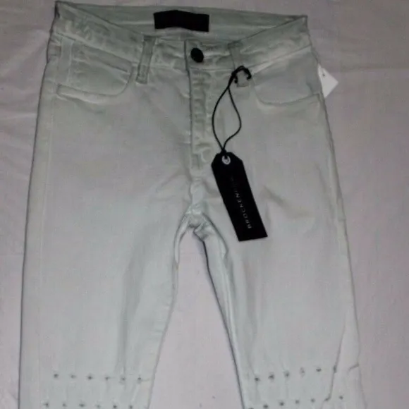 $259 BROCKENBOW SKINNY EMMA AL RUSH/AQUA JEANS 25
          
      NWT