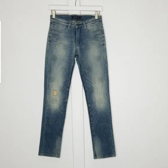 Brockenbow Lily Slim Straight-Leg Jeans size 25