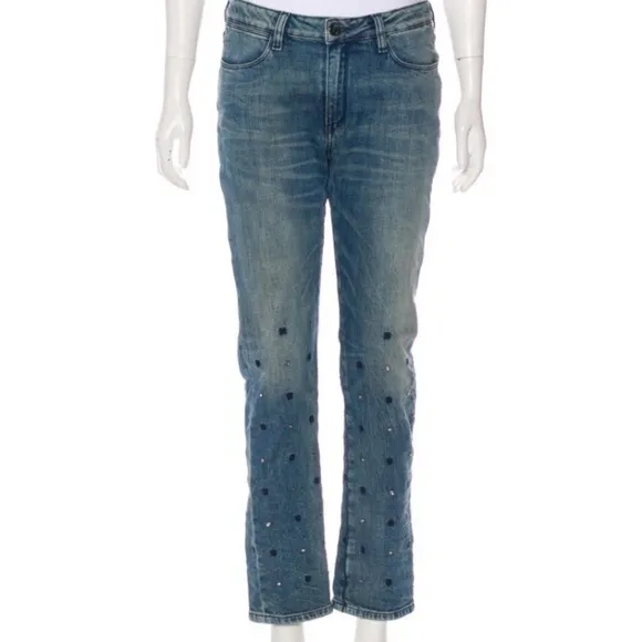 Brockenbow Embellished Cropped Slim Straig…