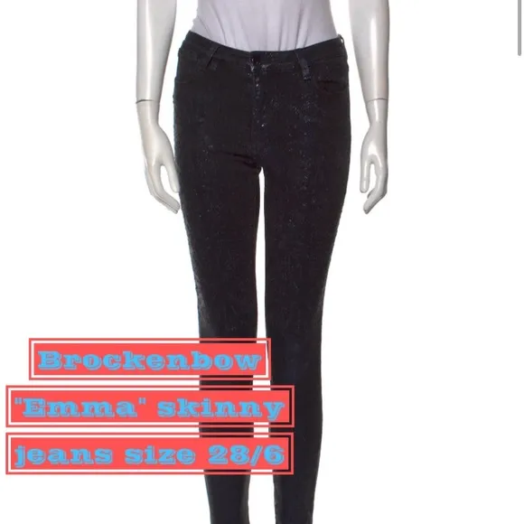 Brockenbow “emma” skinny mid rise jeans size 28/6