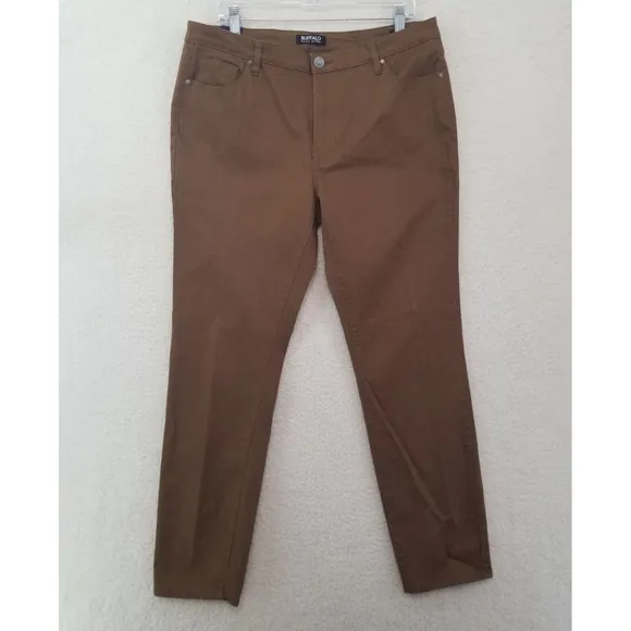 Buffalo David Bitton Mid-Rise Brown Skinny Jeans Women's Size 14/34W x 30L NWT
          
      NWT