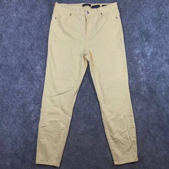 Buffalo David Bitton Jeans 8 29 Havana High Rise Soft Ankle Skinny Butter Yellow