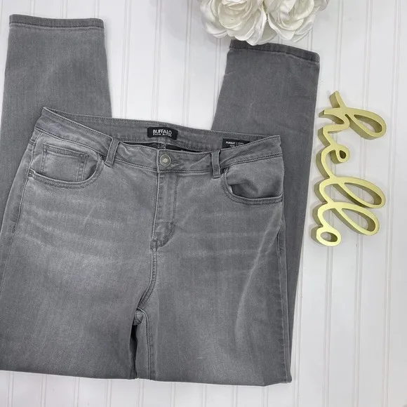 Buffalo David Bitton Mid-Rise Stretch Skinny Ankle Grazer Womens Size 12/32