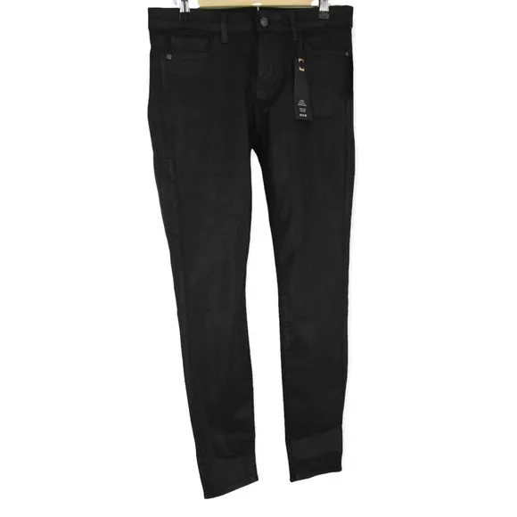 Buffalo David Bitton Faith Skinny Jeans Mid Rise Stretch Black Wax Size 28/30
          
      NWT