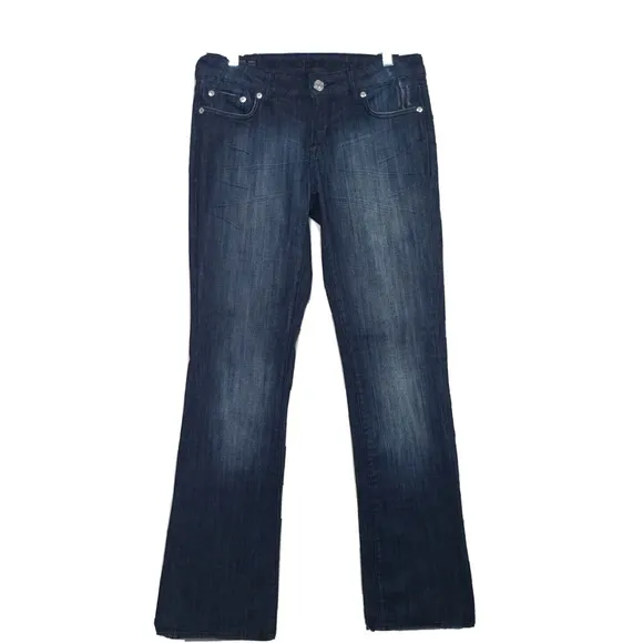 Buffalo David Bitton Felow Bootcut Jeans Women's Size 29 Blue Mid Rise Stretch