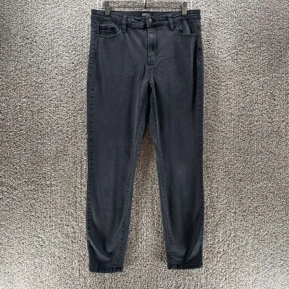 Buffalo David Bitton Jeans Mollie Womens 8 High Rise Stretch Skinny Black Denim