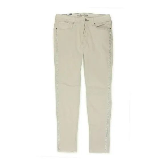 Bullhead Denim Co. Womens Premium Sparkle Skinniest Skinny Fit Jeans, Beige, NWT
          
      NWT