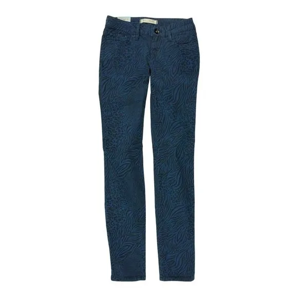 Bullhead Denim Co. Womens Low Rise Animal Skinny Fit Jeans, Multicoloured, NWT
          
      NWT