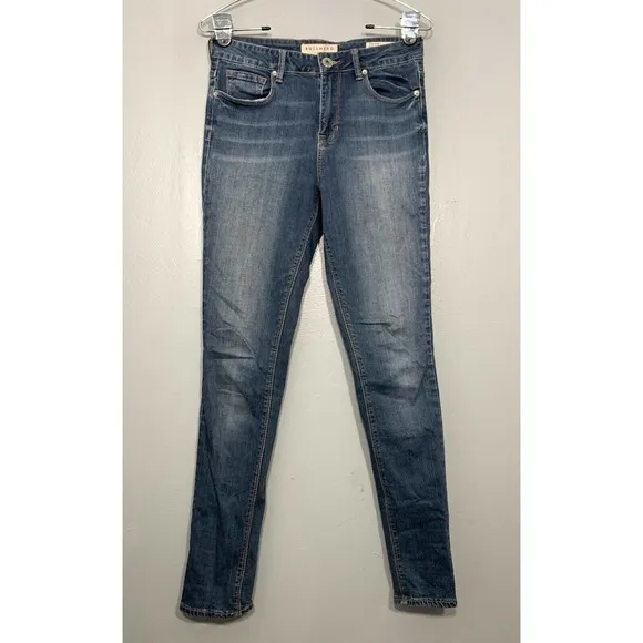 Bullhead Denim Co Juniors 7 Stretch Denim Skinny Blue Jeans Skinniest High Rise