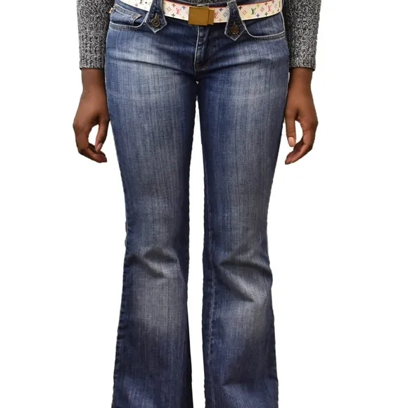 BURBERRY London: Blue, Boot-cut Denim Jeans Sz: 28