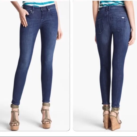 Burberry Brit Women's 31" Westbourne Skinny Ankle Dark Blue Jeans